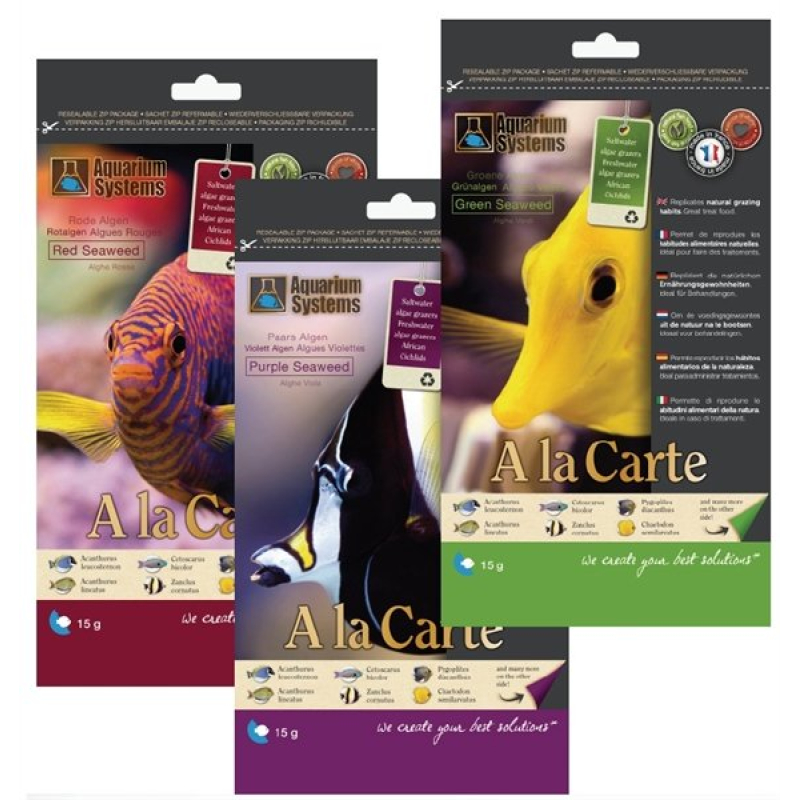 AS fish food a la carte green seaweed 15gr